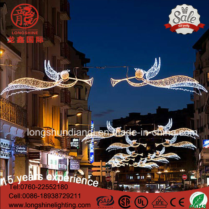 LED Holliday Star Angel IP65 Outdoor Across Street Pole Christmas Light for Decoration