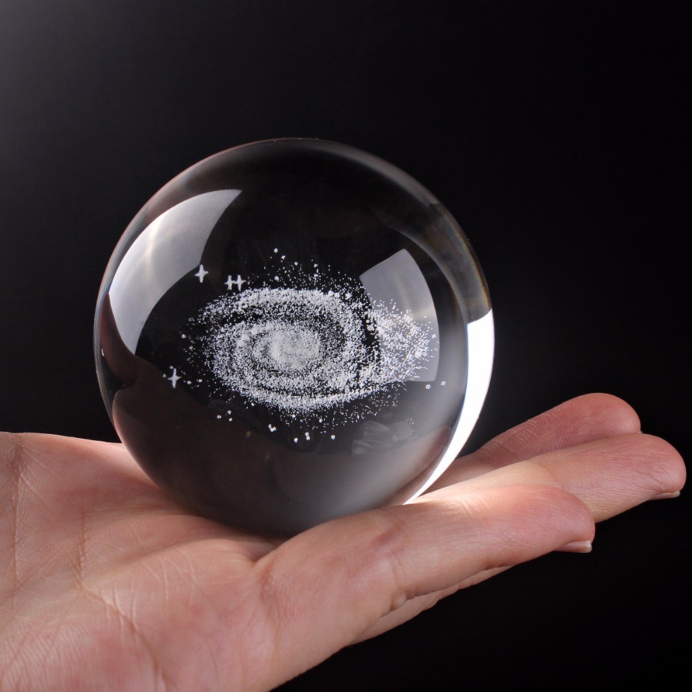 K9 Crystal Ball with Crystal Base for 3D Laser Engraved
