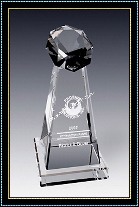 Crystal Stellar Tower Award 8 Inch Tall (NU-CW790)