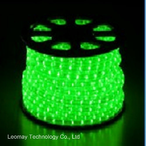 Decoration Light 2 Wire Green Vertical Round LED Rope Light