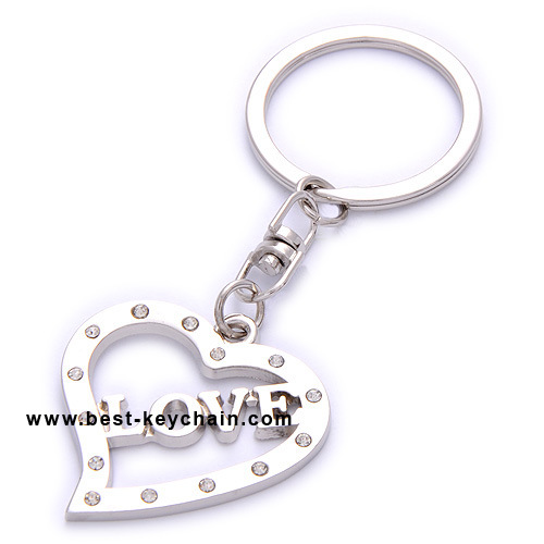 Heart Shape Fancy Love Crystal Key Chain Souvenir Gifts (BK11366)