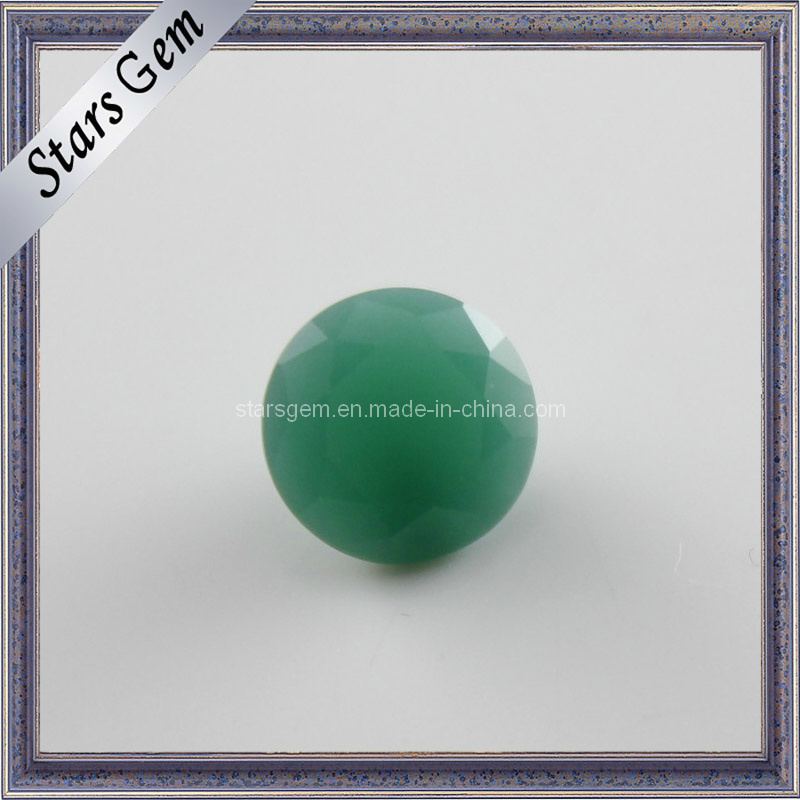 Diamond Shape Malaysian Jade Green Glass Beads