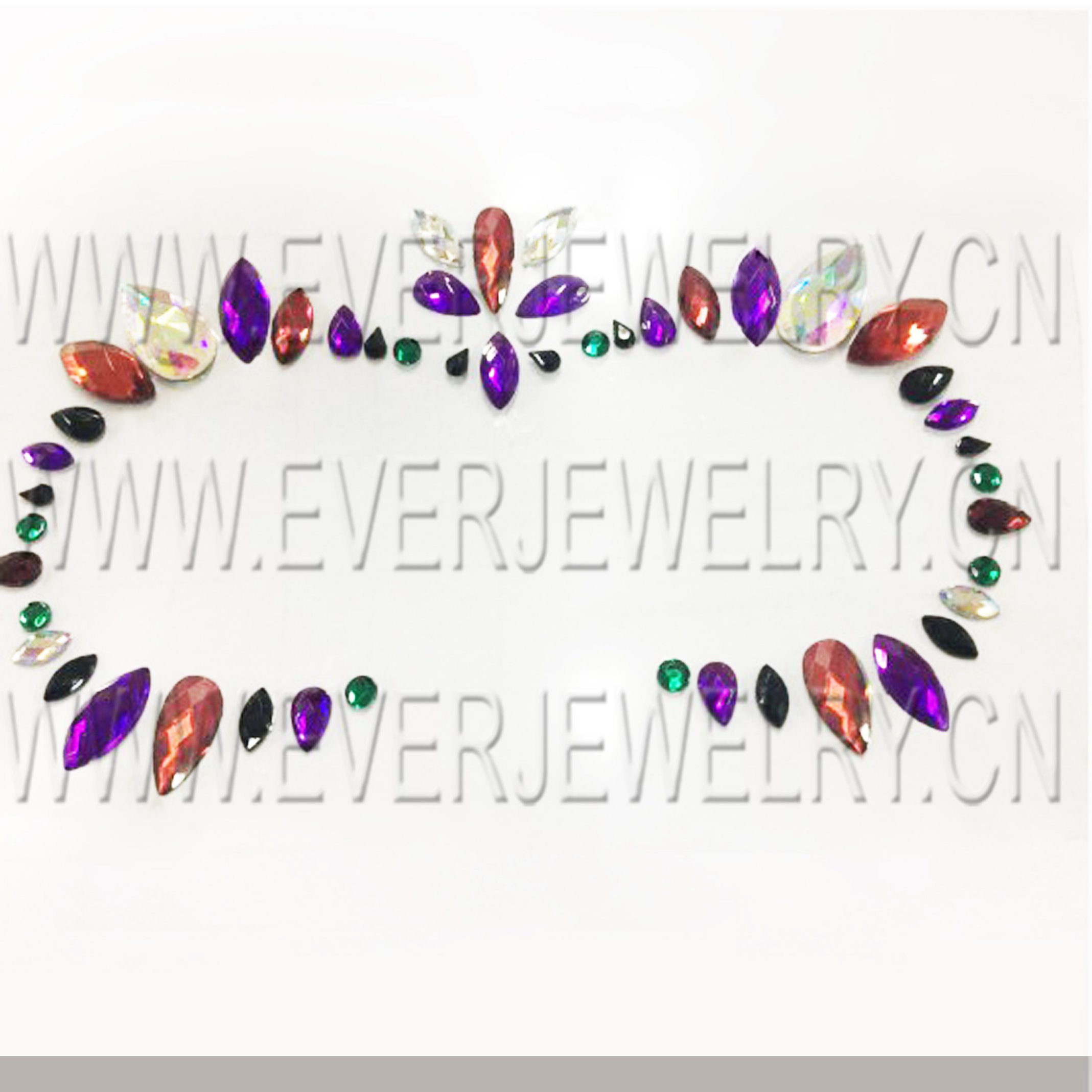 Wholesale Colorful Face Jewels Stickers