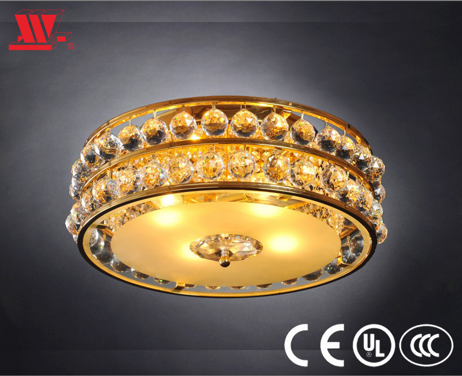 Ceiling Lamp with Art Glass Decoration Wh-88646