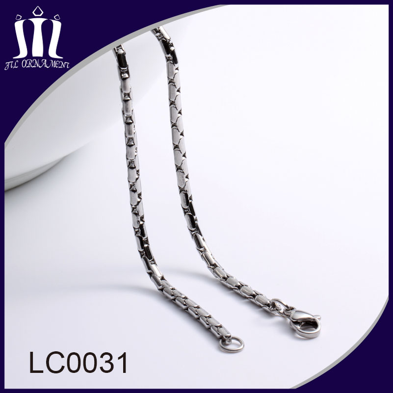 New Design Stainless Steel Chain Necklace with Lobster Clasp