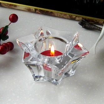 Flower Crystal Candle Holder
