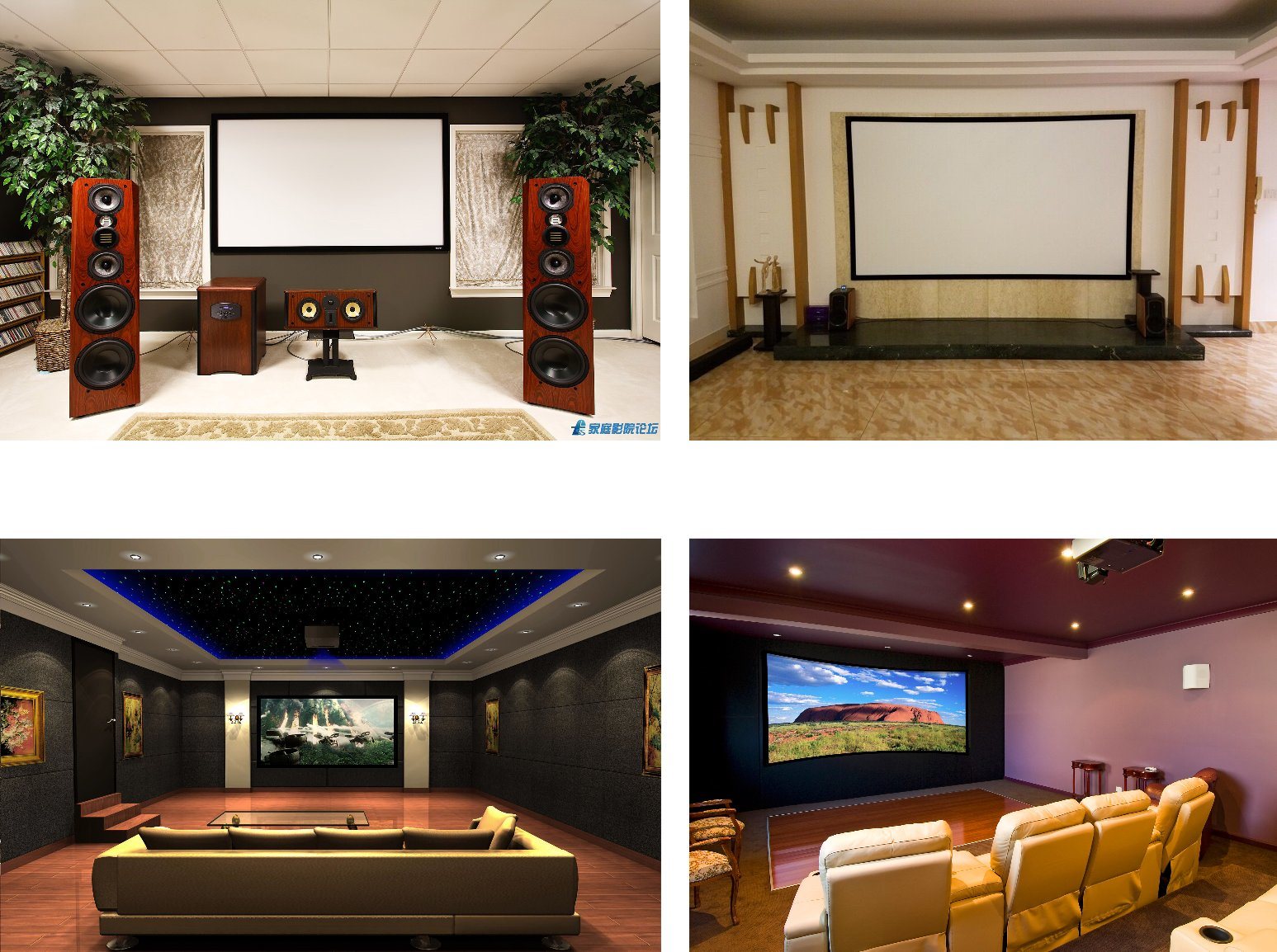 High-End Acoustically Transparent Fixed Frame Projector Screen