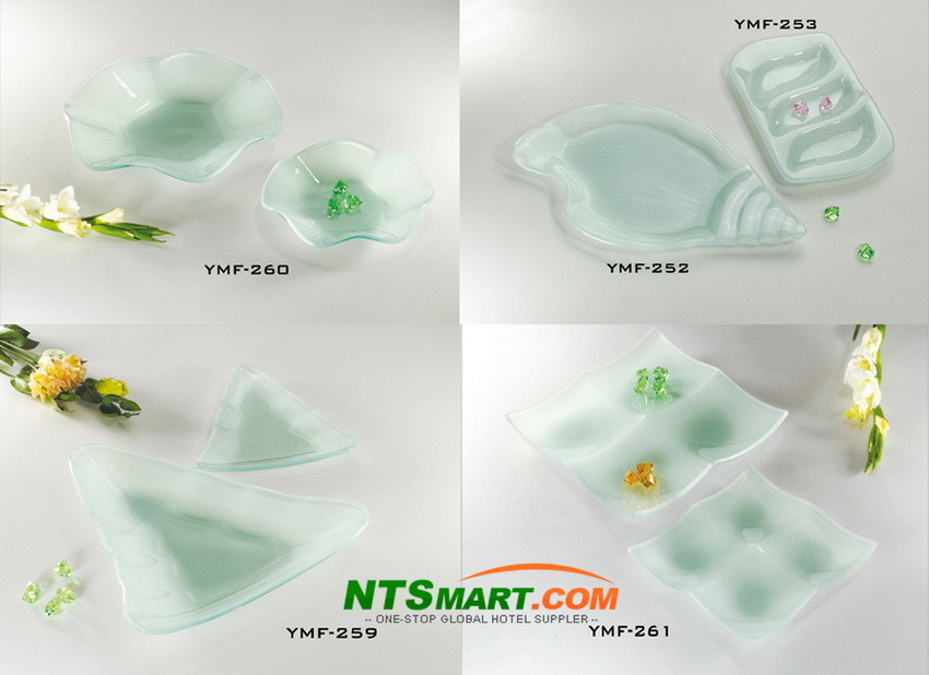 2012 New Design Fruit Glass Dish (N000008168-N000008171)