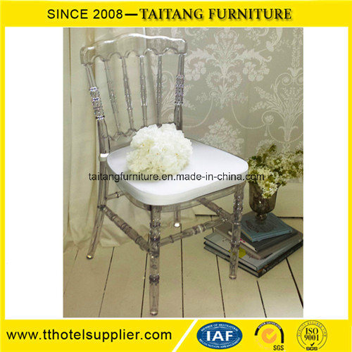 Clear Polycarbonate Resin Wedding Banquet Napoleon Chair