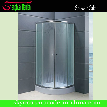 Hot Simple Sliding Painted Glass Bathroom Shower Enclosure (TL-531)