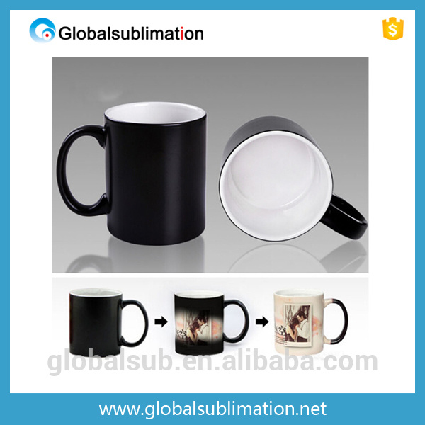 Custom Coffee Color Changing Mug with Printing Photo Cups