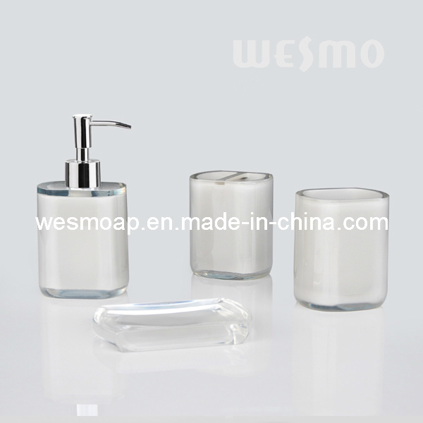Transparent Polyresin Bathroom Set/Bath Accessory (WBP0836A)