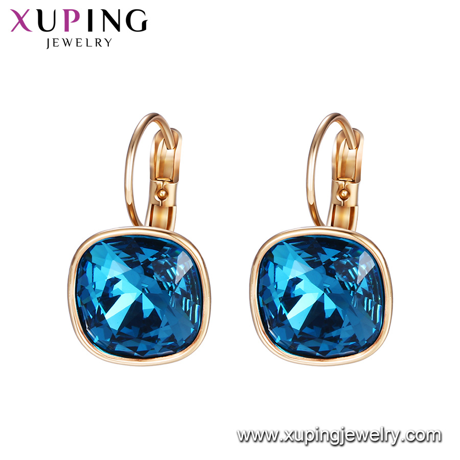 Xuping Fashion Jewelry Charms Colorful Crystals From Swarovski Earring