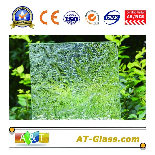 4mm Flroal Patterned Glass/Pattern Glass Used for Window, Building etc