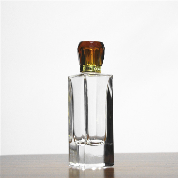 Glass Perfume for Women Christmas Gift with Yellow Cap