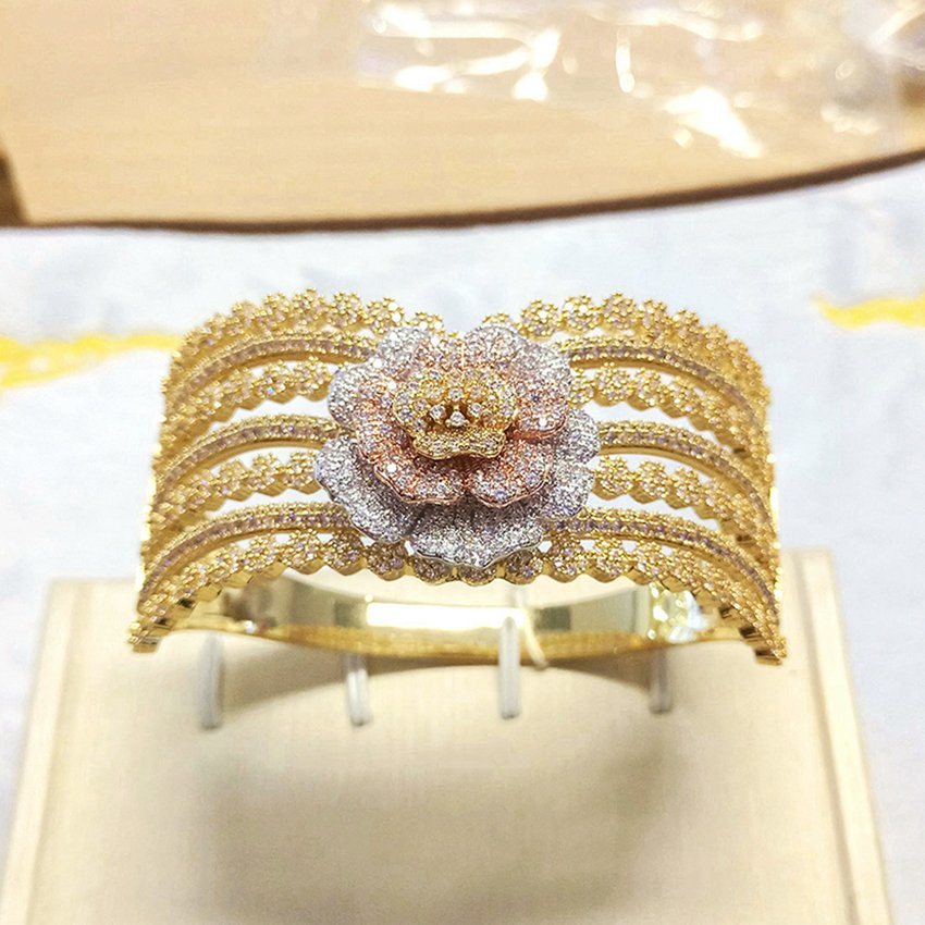 Gold Jewellery Dubai Bracelet Latest Models Wedding Bangle Bracelet