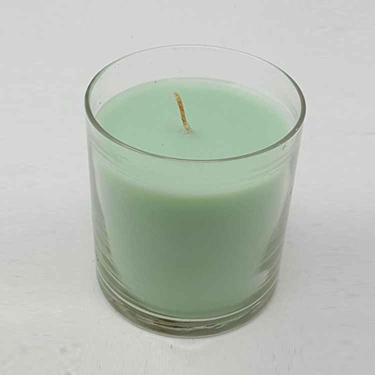 Home Aromatherapy Use Pillar Shaped Crystal Jar Glass Fragrance Candle