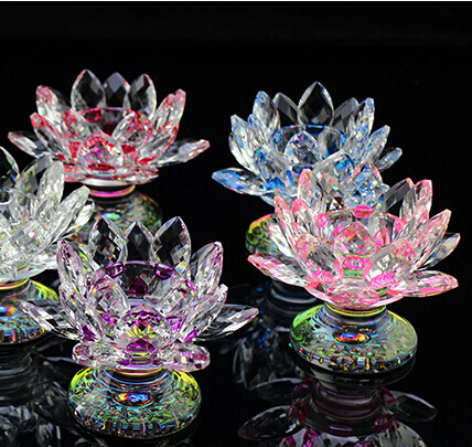 Crystal Lotus Candle Holders Color Base