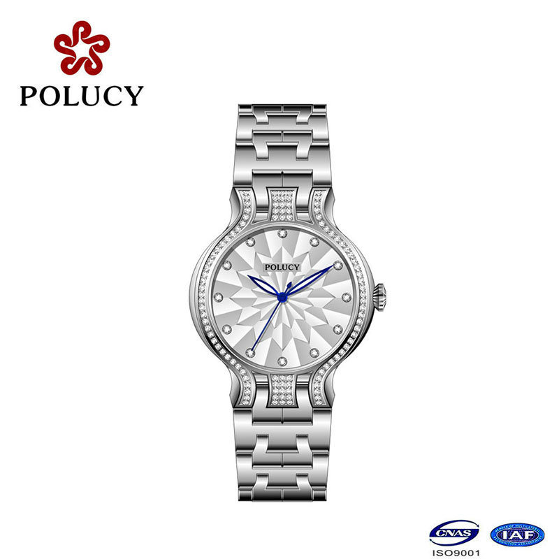 New Design All Stainless Steel Quartz Lady Watch