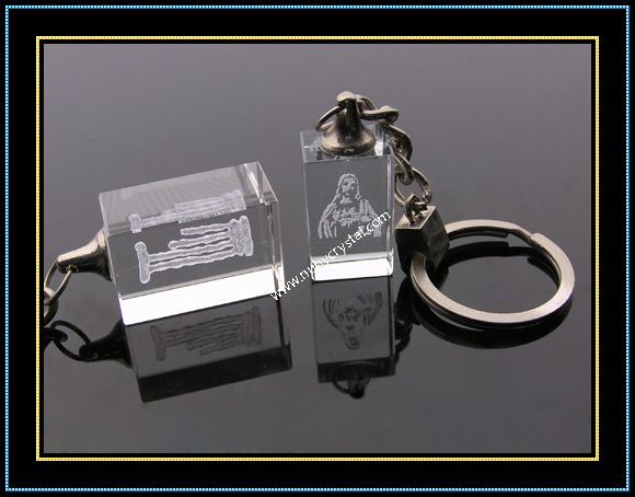 Custom Religious Photo Crystal Keychains (kc09)