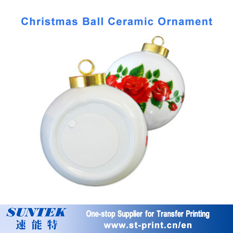 3'' Christmas Bell Ceramic Ornament Sublimation Blank