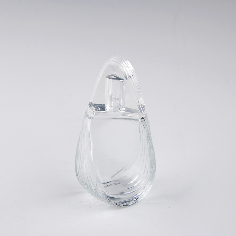Unique Shape Clear Perfume Bottle with Surlyn Cap