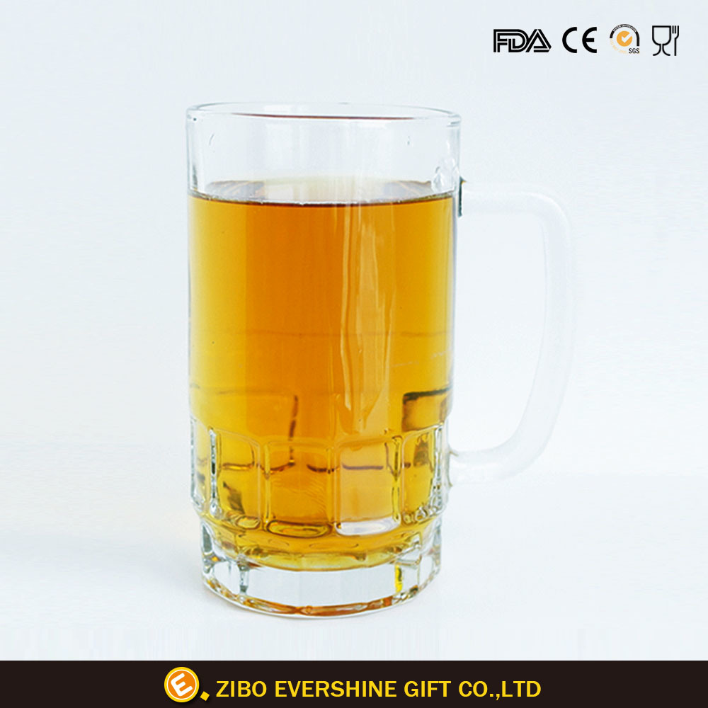1.5L Sublimation Crystal Beer Glass Mug with Handle