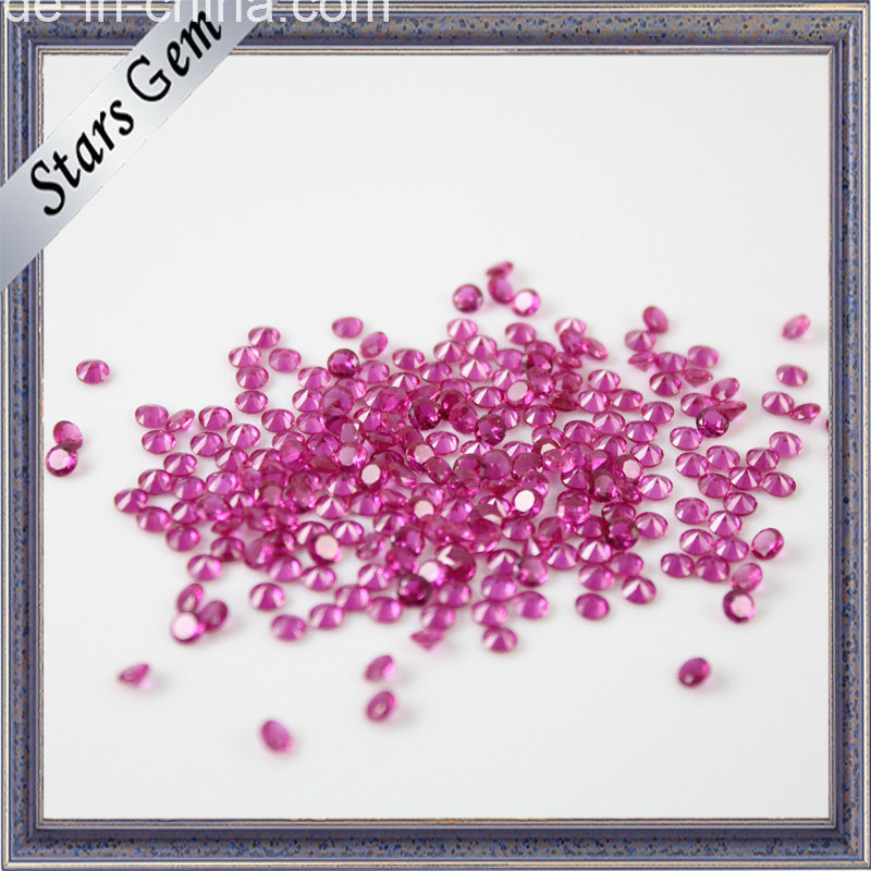 Jewelry Stone Synthetic Corundum Round Ruby 5#