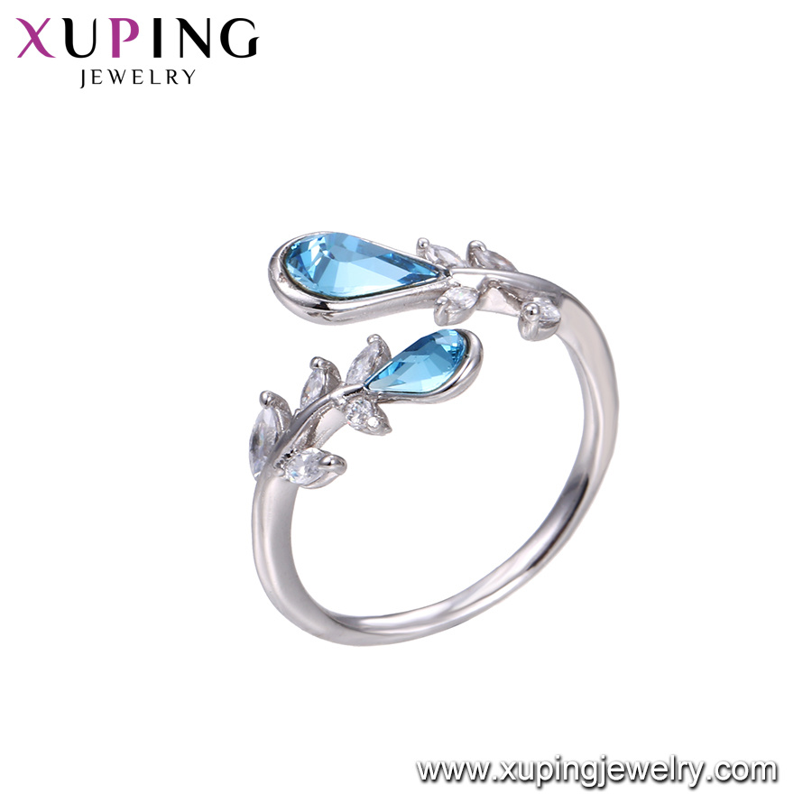 Xuping 2 Gram Gold Ring Models with Price Crystals From Swarovski