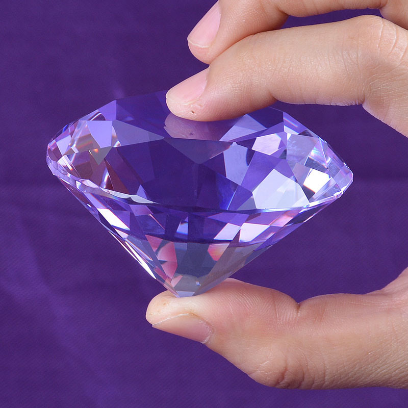 60mm Crystal Diamond for Advertising Souvenir Can Engrave Logo