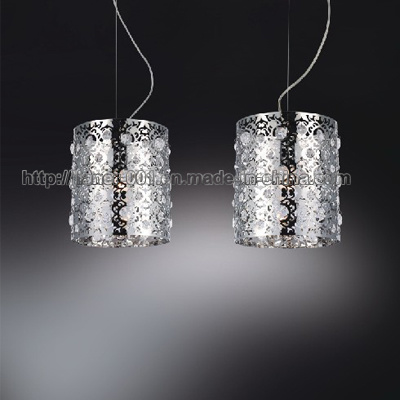 Iron Pendant Lighting with K9 Crystal (S067/1S) for Dining Room