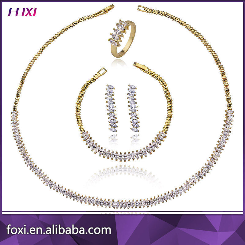 5 Pieces Statement Jewelry Sets with 18K Gold Plating