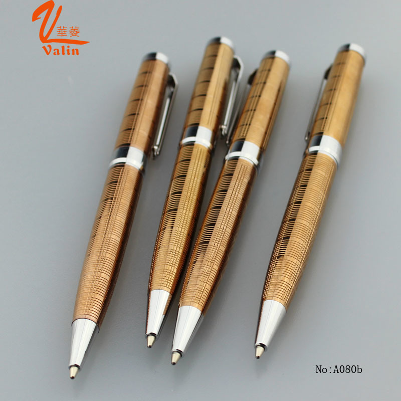 Lexury Engraving Pen Electroplate Gold Color Ball Pen on Sell