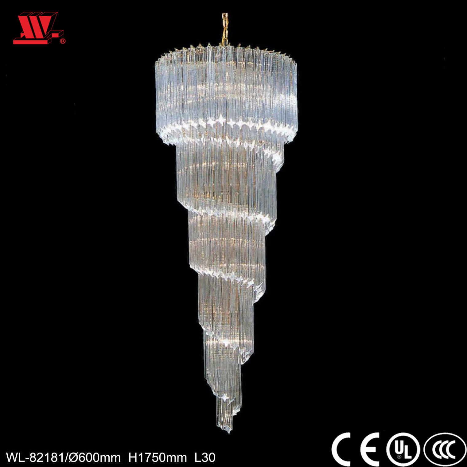 Best Sale Golden Crystal Chandelier Lighting Wl-82181