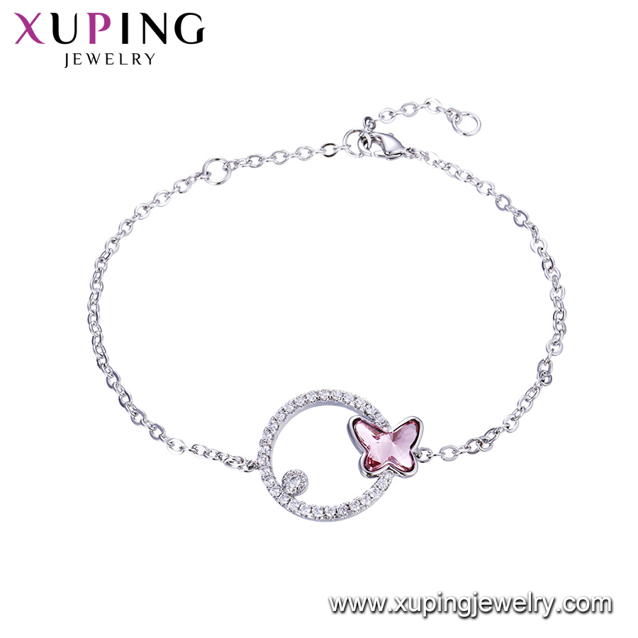 Xuping Fashion Rhodium Color Plated Bracelet