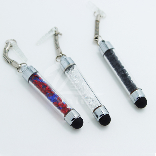 Crystal Touch Pen with Dust Plugs Multifunction Pen