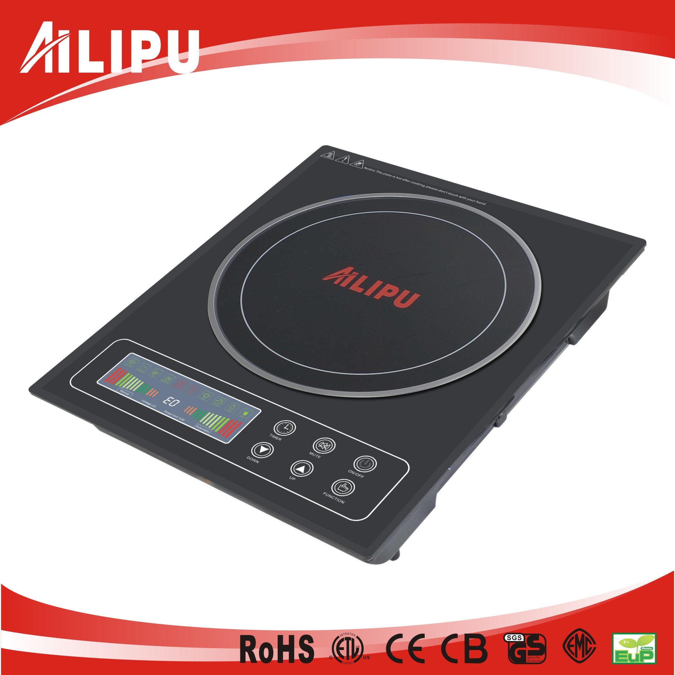 Kitchen Appliance Induction Cooktop with Anti-Skiding Function Sm-18A3