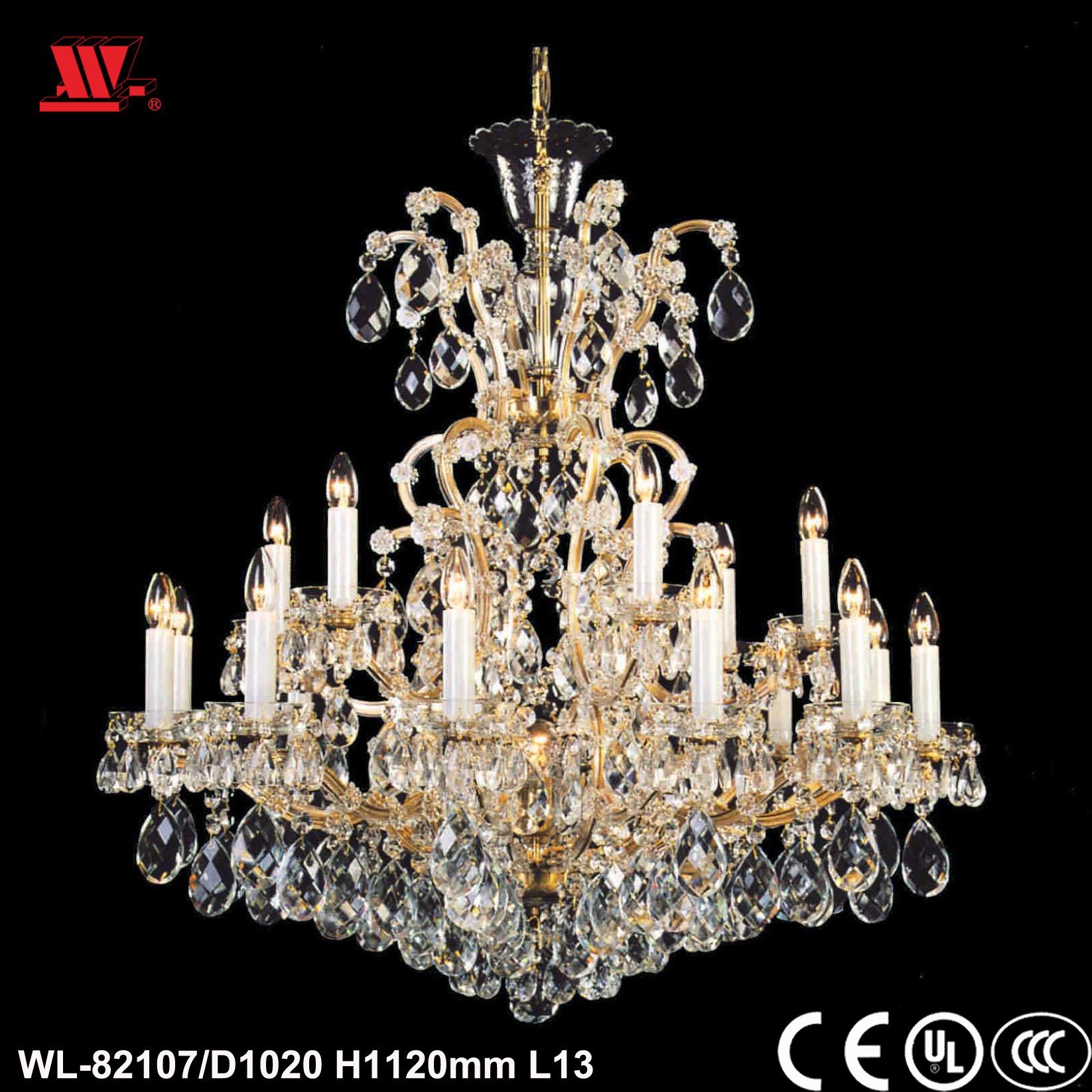 Crystal Chandelier with Glass Chains Wl-82107