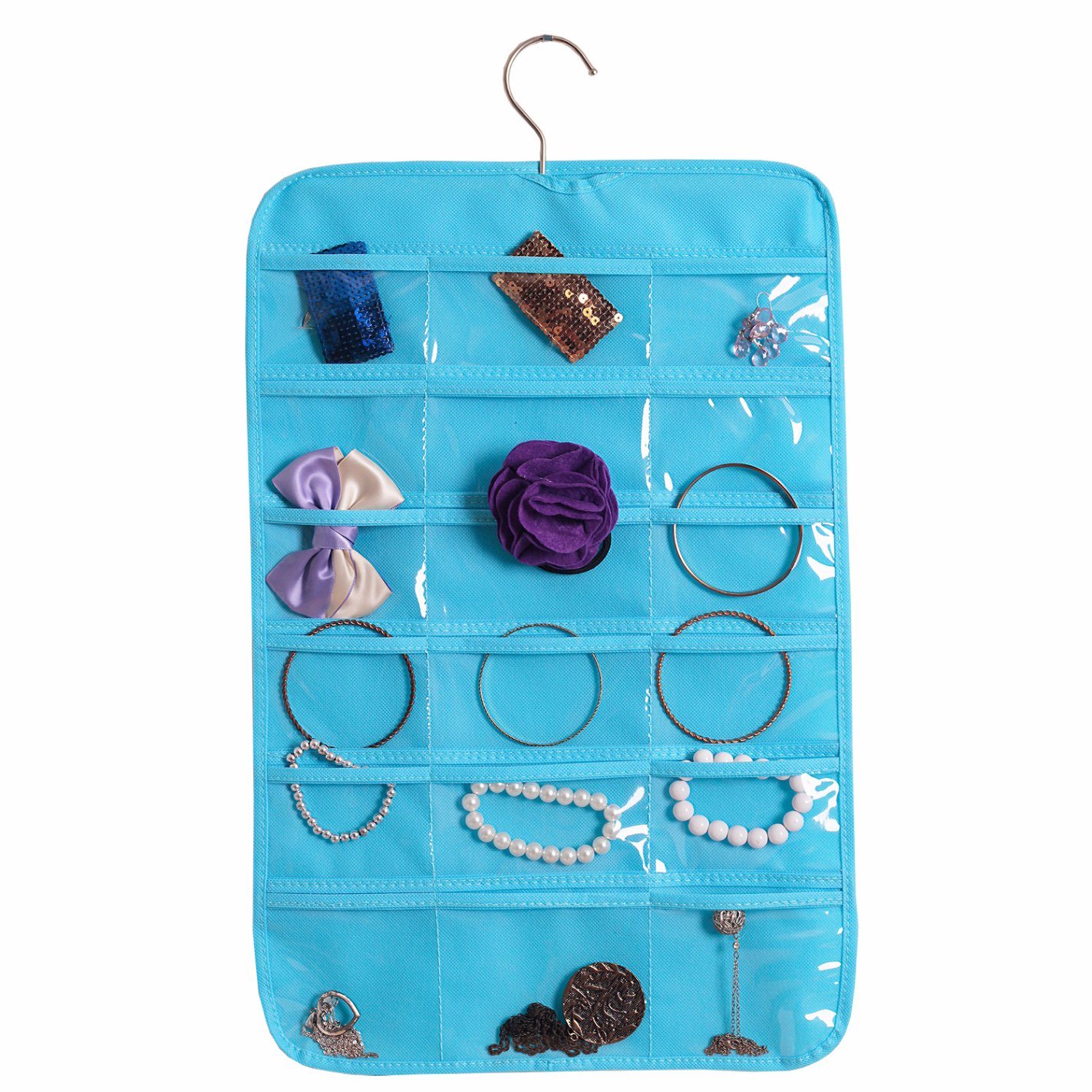 Crystal Clear Over The Door Hanging Jewellery Organizer