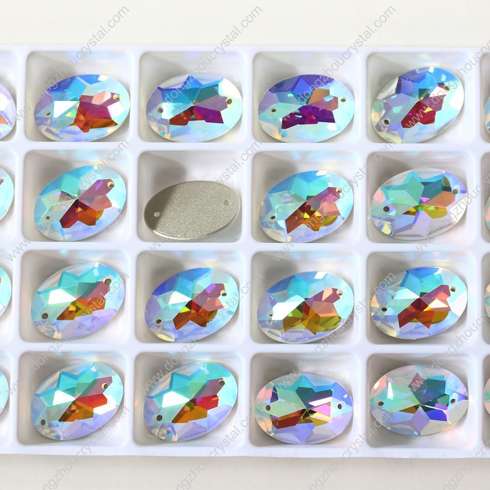 Ab Color Sew on Glass Beads for Garment Accessories