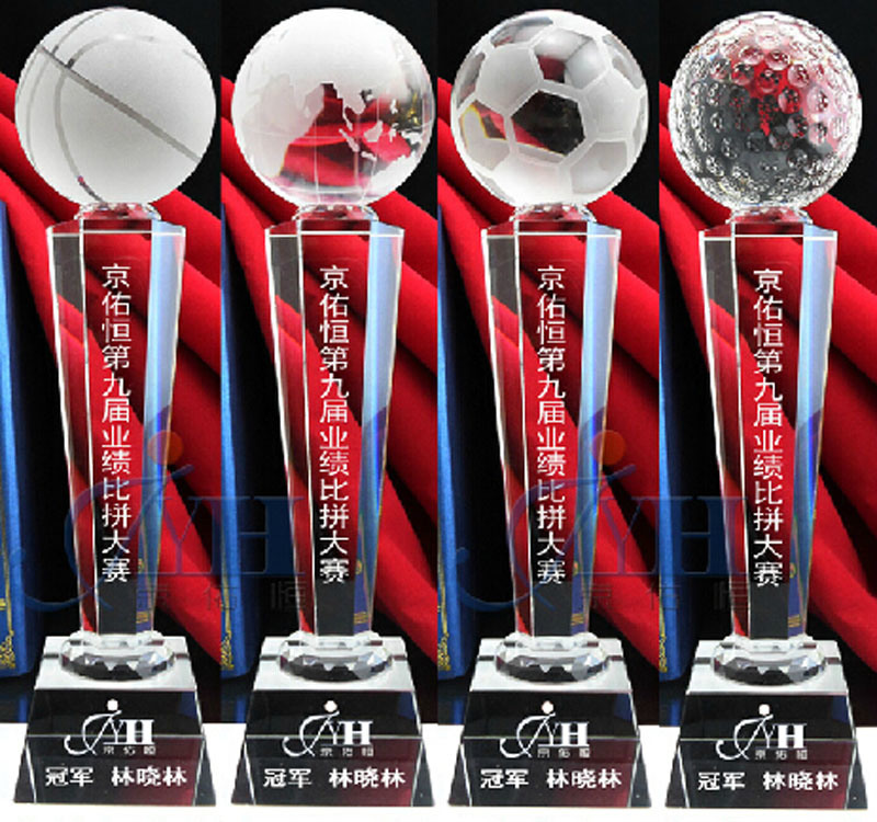Various Size Model of Clear Crystal Award and Trophy