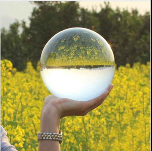 Transparent Glass Globe Clear K9 Crystal Ball (KS02312)