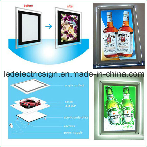 Advertising Display Board with Crystal Frame Light Box