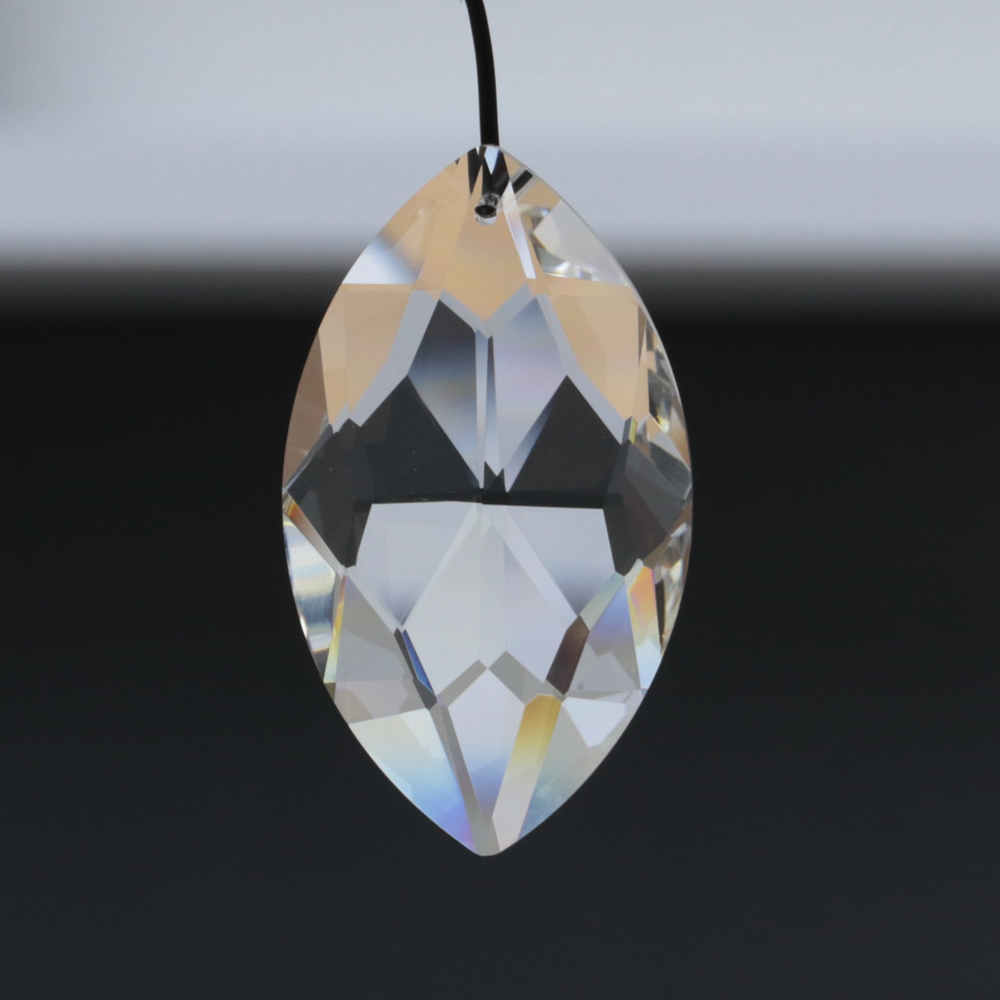 Navette Shape Crystal Stones with Holes for Chandelier Parts