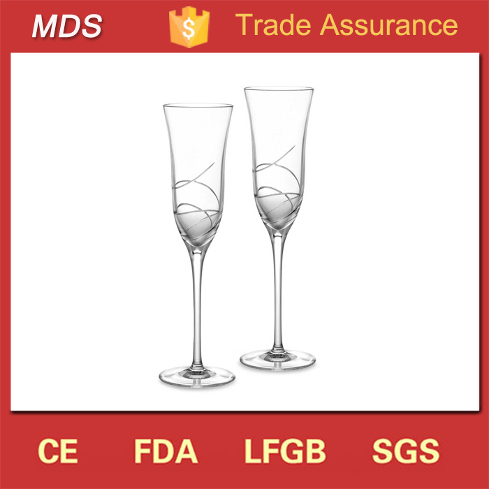 New Fashion Wedding Party Crystal Glass Champagne Table Ware