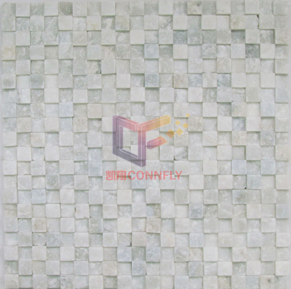 Unsmooth Natural Marble Mosaic Tile (CFS878)