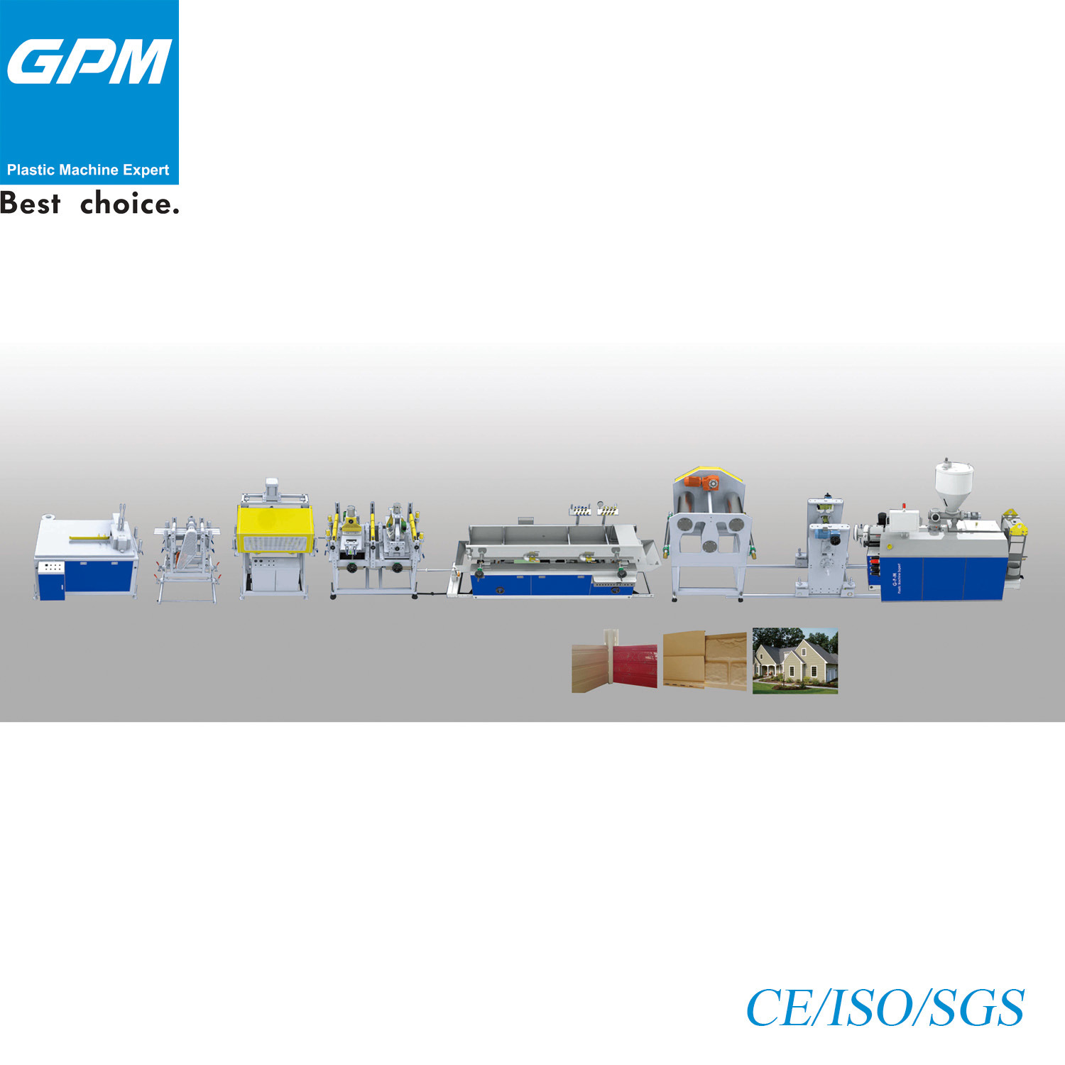 High Speed PVC Bamboo Fiber Integrated Metope Extrusion Line