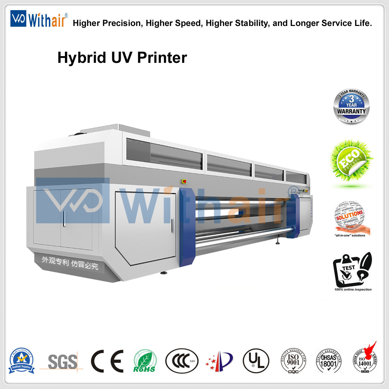 Konica Fr3210 Large UV Glass Printer with Good Printing Effect
