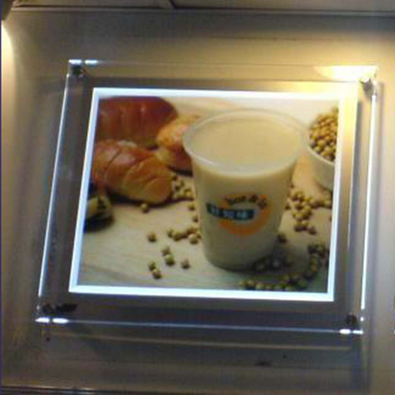 Fast Food Advertising Light Boxes Crystal