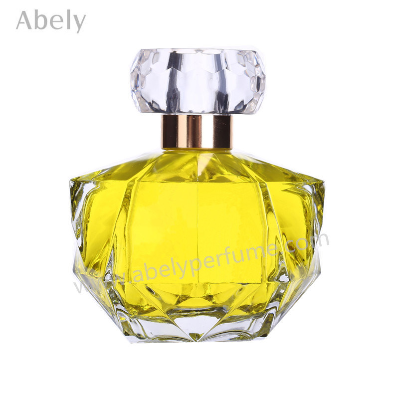 Irregular Shape Glass Perfume Bottle with Pump Sprayer
